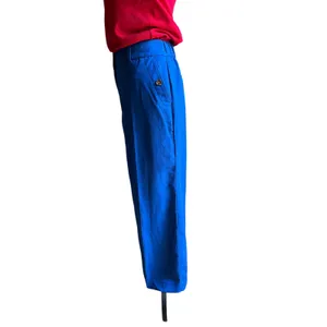 Talbots Blue Linen Blend Wide Leg Crop Pants Women's Small NWOT Coastal Career thumbnail 5
