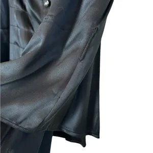 Y2K Black Silk Sleeveless Blouse Ruffle Trim Dark Romantic Whimsigoth Renfaire thumbnail 7