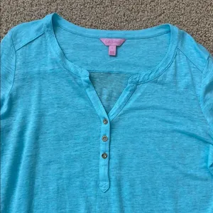 Lilly Pulitzer Linen Blend top. thumbnail 3