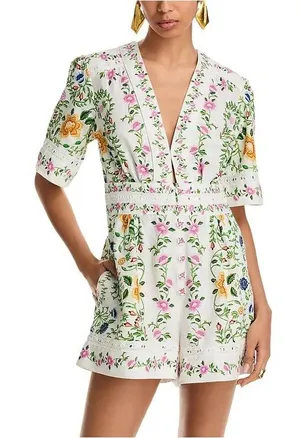 FARM Rio Folk Floral Romper thumbnail 1