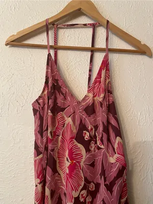 Equipment Pink Floral Slip Allianna Dress 100% Silk XSMALL thumbnail 6
