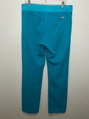 FIGS Catarina Scrub Top + Livingston Pants Set Teal Size Medium Tall thumbnail 3