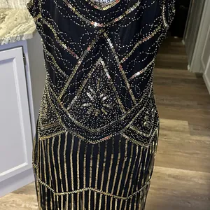 1920’s Flapper Style dress with fringe thumbnail 2