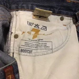 7 For All Mankind Distressed Blue Boot Cut Jeans thumbnail 4