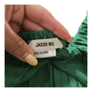 Jason Wu Emerald Green Ruffle V-Neck Tiered Maxi Women's Dress‎ Size: L thumbnail 6