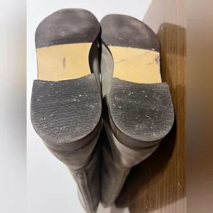 LL Bean Suede Riding Boots Tall Taupe Size 8 Made In Canada thumbnail 7