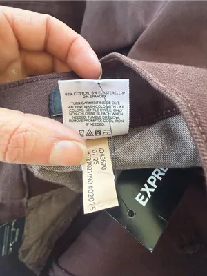 NWT Express Brown High Rise Wide Leg Jeans with Hyper Stretch Size 8R thumbnail 6