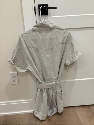 Fabletics Light Grey Romper Size Small thumbnail 4