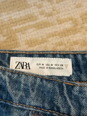 ZARA Denim Skirt Blue thumbnail 3