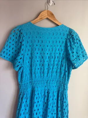 Anthropologie Somerset Maxi Dress Eyelet Edition Medium thumbnail 8