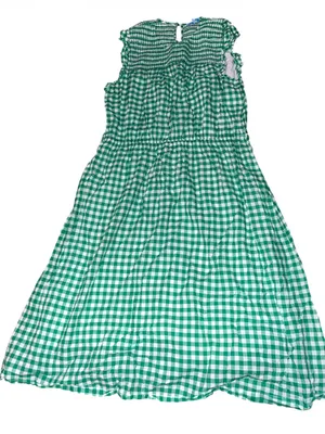 Draper James Green Gingham Sleeveless Dress thumbnail 2