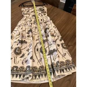 ULLA JOHNSON Ella lemon balm floral cut out halter midi dress size 2 thumbnail 4