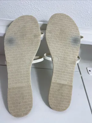 TKEES Cream Double-strap Minimal Slide Sandals Size 11 US thumbnail 6