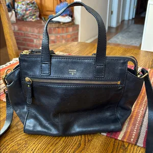 Fossil Tessa Satchel / black / tote thumbnail 1