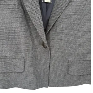 NWT Madewell Women's Sutter Crop Blazer Jacket Grey Italian Fabric NM509 Size XL thumbnail 10