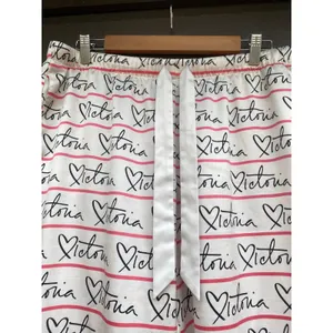 Victoria’s Secret Satin Pajama Pants Large | Spell Out Sleepwear Lounge Comfort thumbnail 7