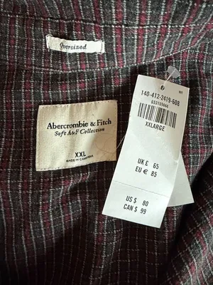 NWT Abercrombie & Fitch Black and Red Oversized Top thumbnail 5