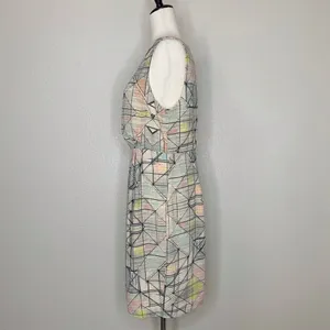 Forever 21 Geometric Print Sheath Dress, Sz Large thumbnail 6