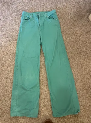 Green ZARA Pants thumbnail 1