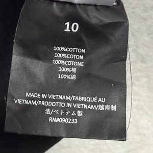Fear of God Essentials University Crest Black Cotton T-Shirt Size 10 thumbnail 8