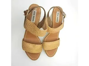 Steve Madden Engel Womens Woven Slingback Platform Wedge Heel Sandal Size 9.5 M thumbnail 3