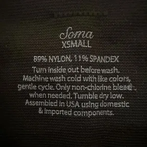 Soma black slimming crop leggings NWT thumbnail 9