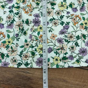 NWT LOFT Floral Linen Blend Mini Skirt Womens 4 Cottagecore Spring Summer A-Line thumbnail 7