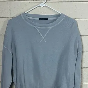 Brandy Melville Blue Thermal Top one size thumbnail 6