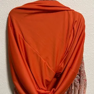 Just Taylor Orange Paisley Floral Smocked Waist Tiered Mini Dress Womens Size‎ 6 thumbnail 10