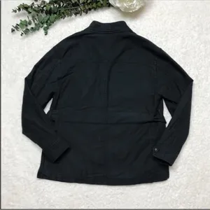 Free People XS Black Cargo Utility Jacket In Our Nature thumbnail 6
