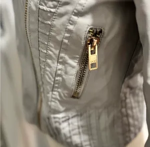 Blank NYC "On The Rocks" Light Gray Faux Leather Jacket thumbnail 7