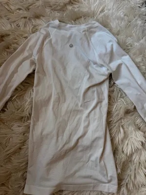 White Lululemon Swiftly Long Sleeve thumbnail 2