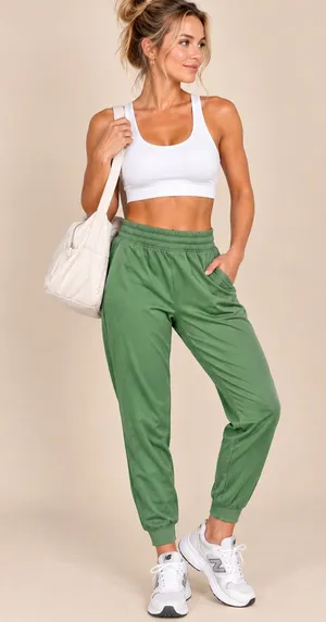 Victoria’s Secret PINK Active Green Jogger Pants thumbnail 1