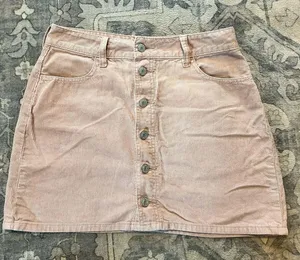 PacSun Corduroy Skirt Pink Blush thumbnail 1