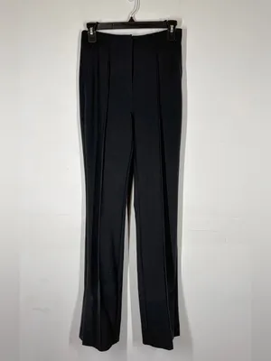 Anthropologie Black Pleated Trouser Pants Size US 0 thumbnail 2