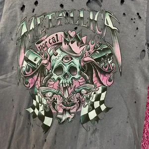 Metallica Norcal distressed purple Rock Tshirt size small thumbnail 2