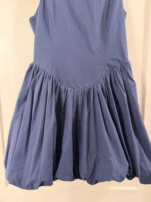 TCEC Navy Bubble Hem Dress thumbnail 4