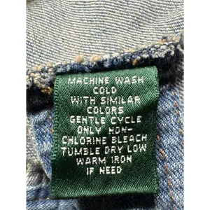 Lauren Jeans Co‎ Denim Jacket Distressed Light Wash Button Front Women's M thumbnail 4