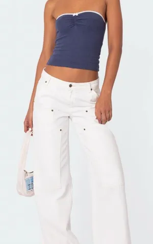 White Edikted Jeans thumbnail 1
