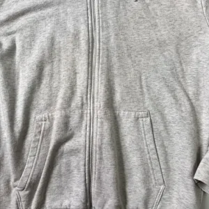 Plain Gray Zip Up Hoodie thumbnail 2