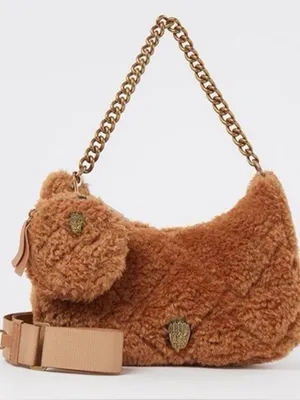 Kurt Geiger Brown Fur Shoulder/Crossbody Bag EUC thumbnail 1