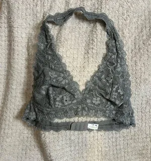 Wishlist LG grey lace halter bra Bandeau thumbnail 1