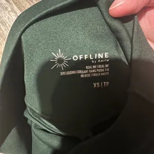 Aerie green criss cross leggings‎ size XS thumbnail 8