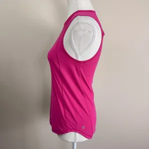 Lululemon Sculpt Tank Top Pink Mesh Back Cutout‎ High Neck Sleeveless Athletic thumbnail 2