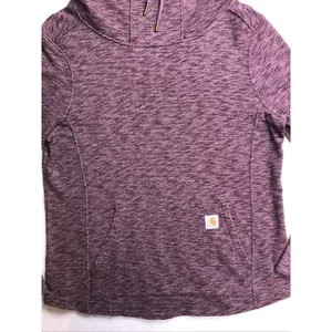 Carhartt Womens Slightly Fitted Cowl Neck Hoodie‎ Purple Heather 102481 Size M thumbnail 4