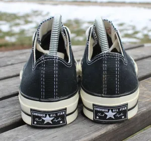 Converse Black/White Low Top Unisex Sneaker (Sz 7M - 9W) thumbnail 6