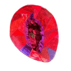 Homemade Quilted Patchwork Bohemian Festival Bucket Hat Size Small thumbnail 5