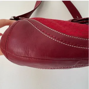 Cherry Red F10926 Y2K Soho Bag Signature little c Jacquard thumbnail 6