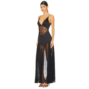 House of Harlow 1960 x REVOLVE Izrah Gown in Black Medium New Womens Lace Maxi thumbnail 9