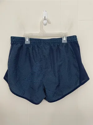 Under Armour Running Shorts Women’s Size M Navy Blue Pockets Brief Lined thumbnail 5